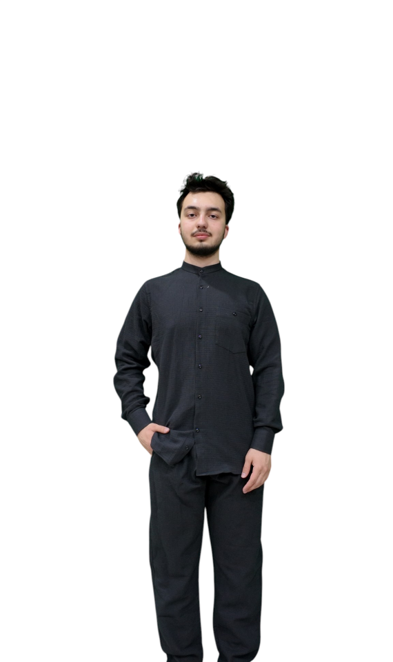 Erkek Müslin Takım (Siyah)