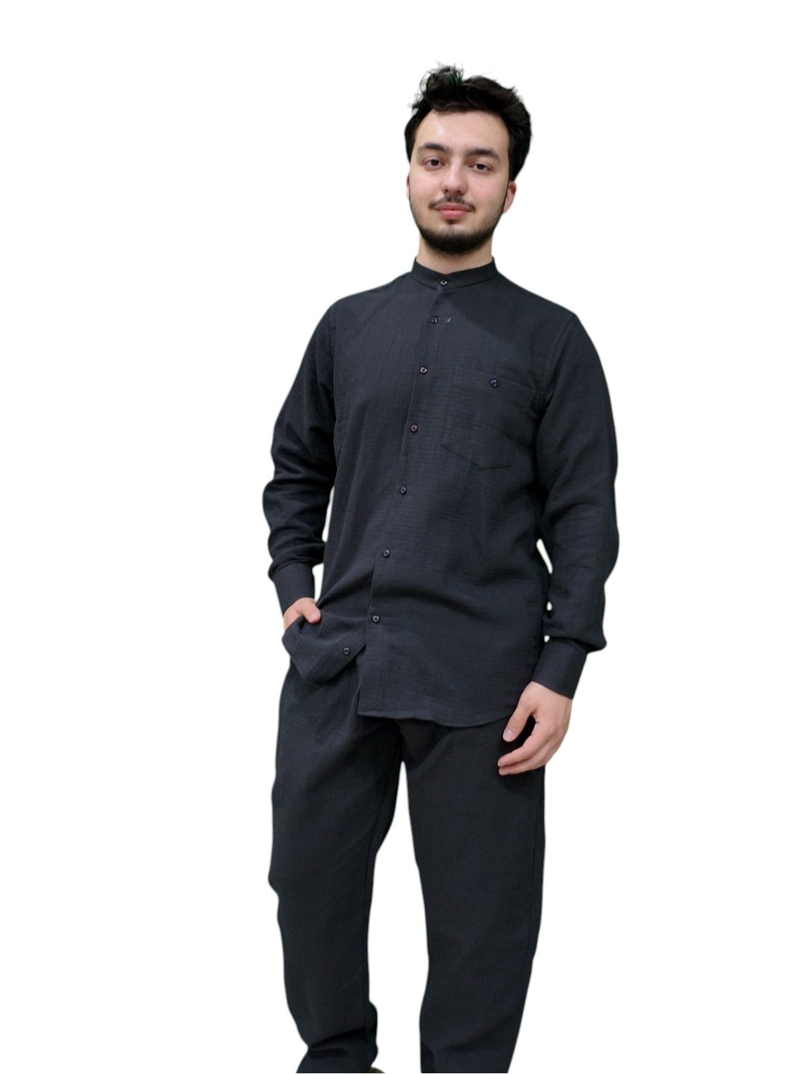 Erkek Müslin Takım (Siyah)