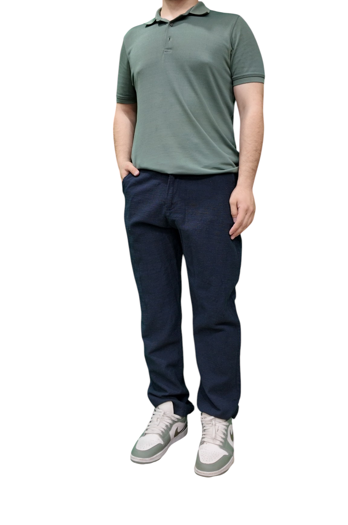 Erkek Keten Pantolon (Lacivert)