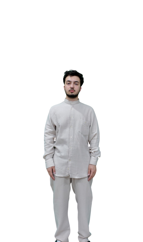 Erkek Müslin Takım (Krem)